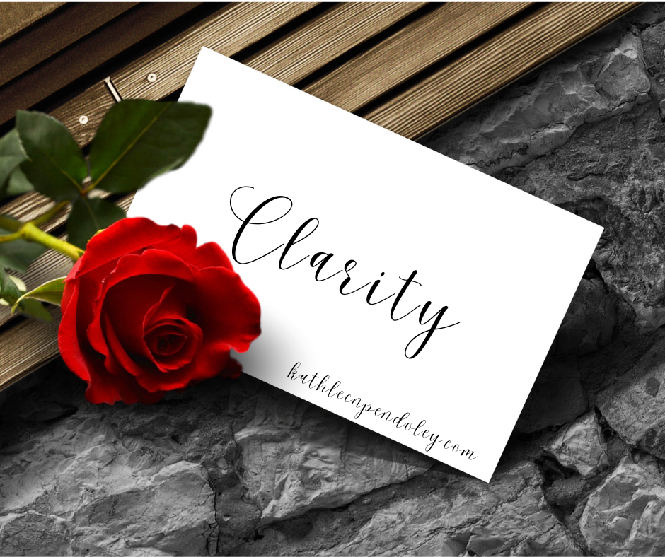 Clarity with red rose